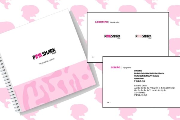 Branding de marca para Pinkshark
