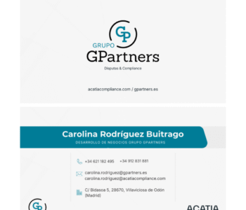 Tarjetas de visita GPartners
