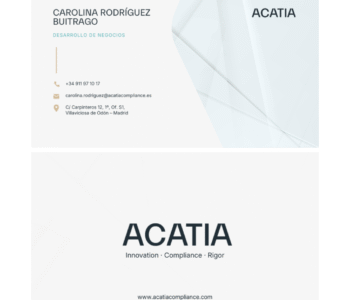 Tarjetas de visita ACATIA